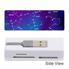 Realistic Night Sky With Constellations Memory Card Reader (stick) by Cowasu