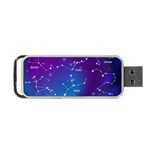 Realistic Night Sky With Constellations Portable USB Flash (Two Sides) Back