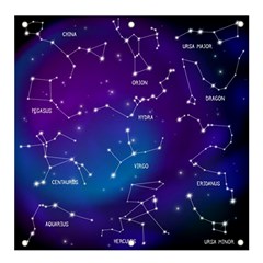 Realistic Night Sky With Constellations Banner And Sign 4  X 4  by Cowasu