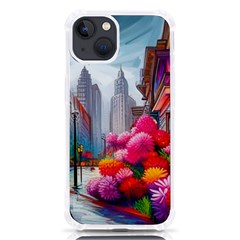 Flowers In The City  Iphone 13 Tpu Uv Print Case