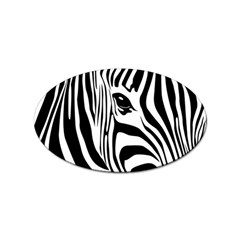 Animal Cute Pattern Art Zebra Sticker (oval) by Amaryn4rt