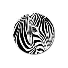 Animal Cute Pattern Art Zebra Magnet 3  (round) by Amaryn4rt