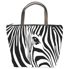 Animal Cute Pattern Art Zebra Bucket Bag by Amaryn4rt