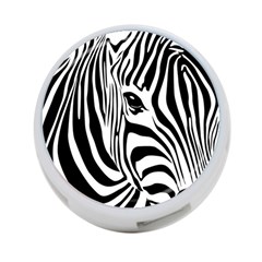 Animal Cute Pattern Art Zebra 4-port Usb Hub (one Side)