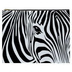 Animal Cute Pattern Art Zebra Cosmetic Bag (xxxl)