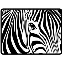 Animal Cute Pattern Art Zebra Two Sides Fleece Blanket (large) by Amaryn4rt