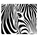 Animal Cute Pattern Art Zebra Two Sides Premium Plush Fleece Blanket (Small) 50 x40  Blanket Front