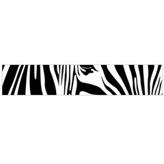 Animal Cute Pattern Art Zebra Large Premium Plush Fleece Scarf  by Amaryn4rt