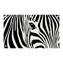 Animal Cute Pattern Art Zebra Banner And Sign 5  X 3 