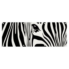 Animal Cute Pattern Art Zebra Banner And Sign 8  X 3  by Amaryn4rt