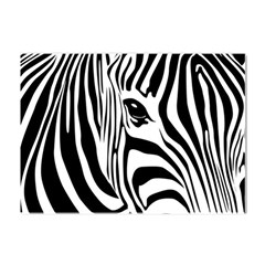 Animal Cute Pattern Art Zebra Crystal Sticker (a4) by Amaryn4rt