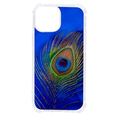 Blue Peacock Feather Iphone 13 Mini Tpu Uv Print Case