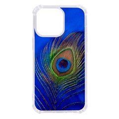 Blue Peacock Feather Iphone 13 Pro Tpu Uv Print Case