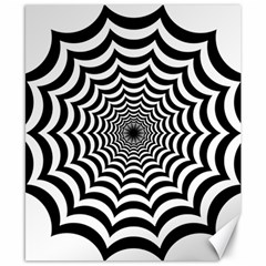 Spider Web Hypnotic Canvas 8  X 10 