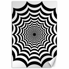 Spider Web Hypnotic Canvas 20  X 30  by Amaryn4rt