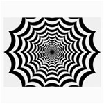 Spider Web Hypnotic Large Glasses Cloth Front