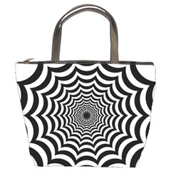 Spider Web Hypnotic Bucket Bag by Amaryn4rt