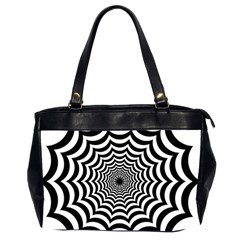 Spider Web Hypnotic Oversize Office Handbag (2 Sides) by Amaryn4rt