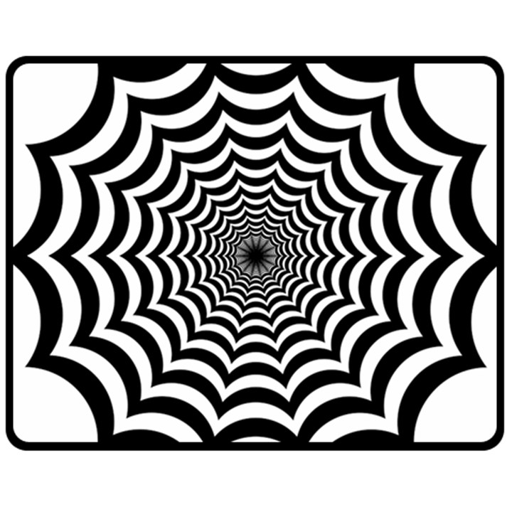 Spider Web Hypnotic Fleece Blanket (Medium)