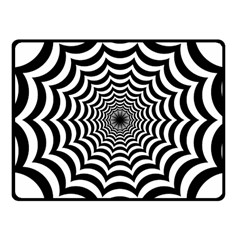 Spider Web Hypnotic Fleece Blanket (small)