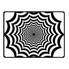 Spider Web Hypnotic Two Sides Fleece Blanket (small) by Amaryn4rt