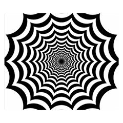 Spider Web Hypnotic Two Sides Premium Plush Fleece Blanket (small) by Amaryn4rt