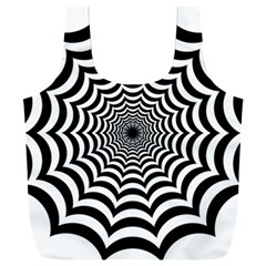 Spider Web Hypnotic Full Print Recycle Bag (xxl) by Amaryn4rt