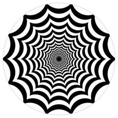 Spider Web Hypnotic Round Trivet by Amaryn4rt