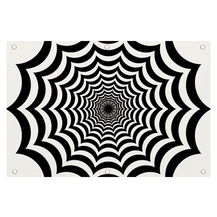 Spider Web Hypnotic Banner and Sign 6  x 4 