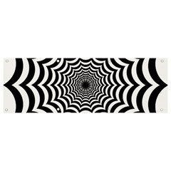 Spider Web Hypnotic Banner And Sign 9  X 3  by Amaryn4rt