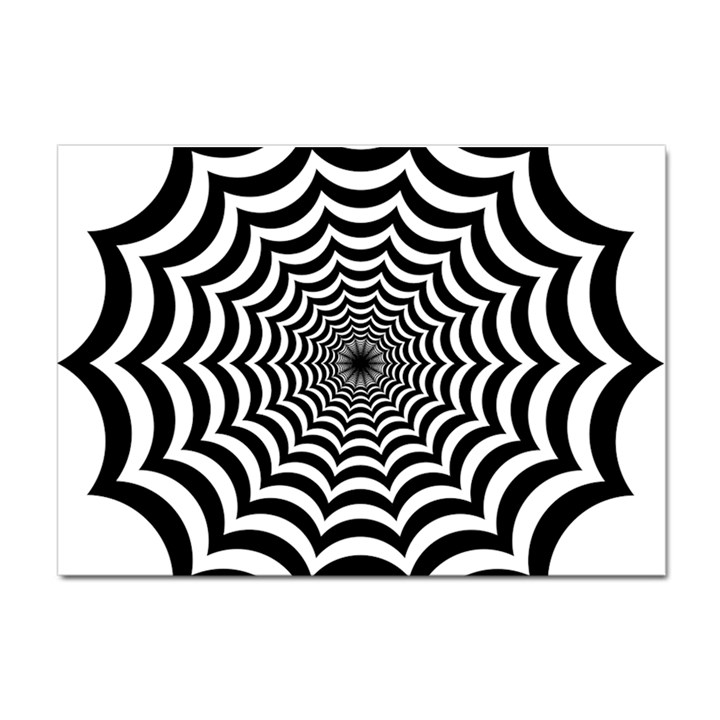 Spider Web Hypnotic Crystal Sticker (A4)