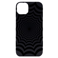 Spider Web Hypnotic Iphone 14 Plus Black Uv Print Case by Amaryn4rt