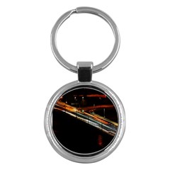 Highway Night Lighthouse Car Fast Key Chain (round)