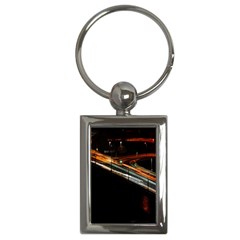 Highway Night Lighthouse Car Fast Key Chain (rectangle)