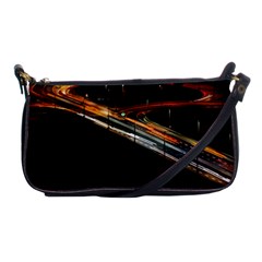 Highway Night Lighthouse Car Fast Shoulder Clutch Bag