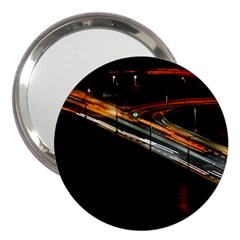 Highway Night Lighthouse Car Fast 3  Handbag Mirrors