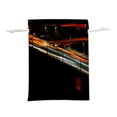 Highway Night Lighthouse Car Fast Lightweight Drawstring Pouch (l) by Amaryn4rt