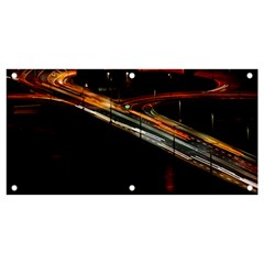 Highway Night Lighthouse Car Fast Banner And Sign 4  X 2  by Amaryn4rt