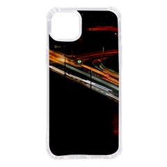 Highway Night Lighthouse Car Fast Iphone 14 Plus Tpu Uv Print Case by Amaryn4rt