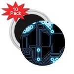 A Completely Seamless Background Design Circuitry 2.25  Magnets (10 pack)  Front