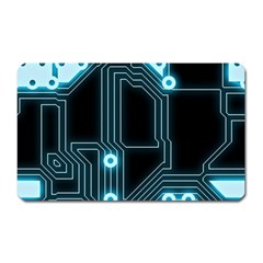 A Completely Seamless Background Design Circuitry Magnet (rectangular) by Amaryn4rt