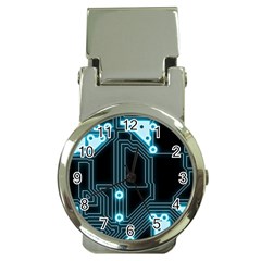 A Completely Seamless Background Design Circuitry Money Clip Watches by Amaryn4rt