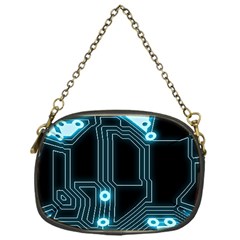 A Completely Seamless Background Design Circuitry Chain Purse (one Side) by Amaryn4rt