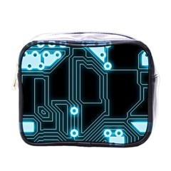 A Completely Seamless Background Design Circuitry Mini Toiletries Bag (one Side) by Amaryn4rt