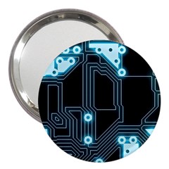 A Completely Seamless Background Design Circuitry 3  Handbag Mirrors by Amaryn4rt