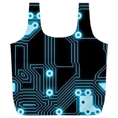 A Completely Seamless Background Design Circuitry Full Print Recycle Bag (xl) by Amaryn4rt