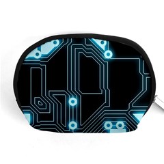 A Completely Seamless Background Design Circuitry Accessory Pouch (medium) by Amaryn4rt