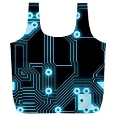 A Completely Seamless Background Design Circuitry Full Print Recycle Bag (xxxl) by Amaryn4rt