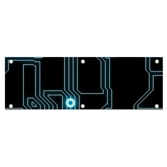 A Completely Seamless Background Design Circuitry Banner And Sign 6  X 2  by Amaryn4rt