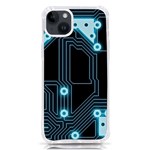 A Completely Seamless Background Design Circuitry iPhone 14 Plus TPU UV Print Case Front